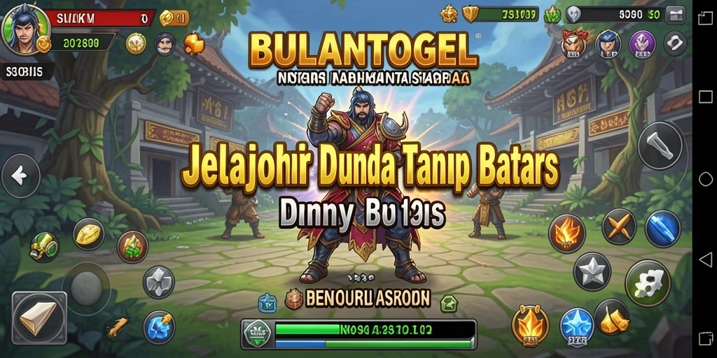 Tangkapan layar gameplay BULANTOGEL menunjukan eksplorasi dunia yang luas.