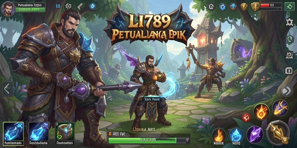 Tampilan utama gameplay LI789: aksi seru di dunia fantastis.