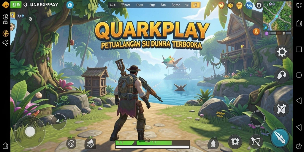 Tangkapan layar yang menunjukkan petualangan seru di <strong>QUARKPLAY</strong>.