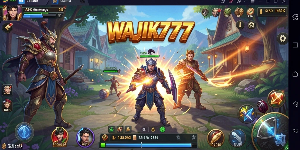 Screenshot utama WAJIK777 menampilkan momen menegangkan dari gameplay strategis.